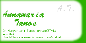 annamaria tanos business card